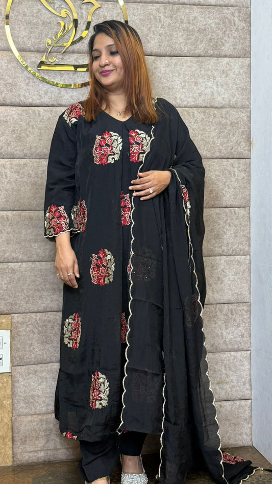 BLACK FULL SET SALWAR- 30490