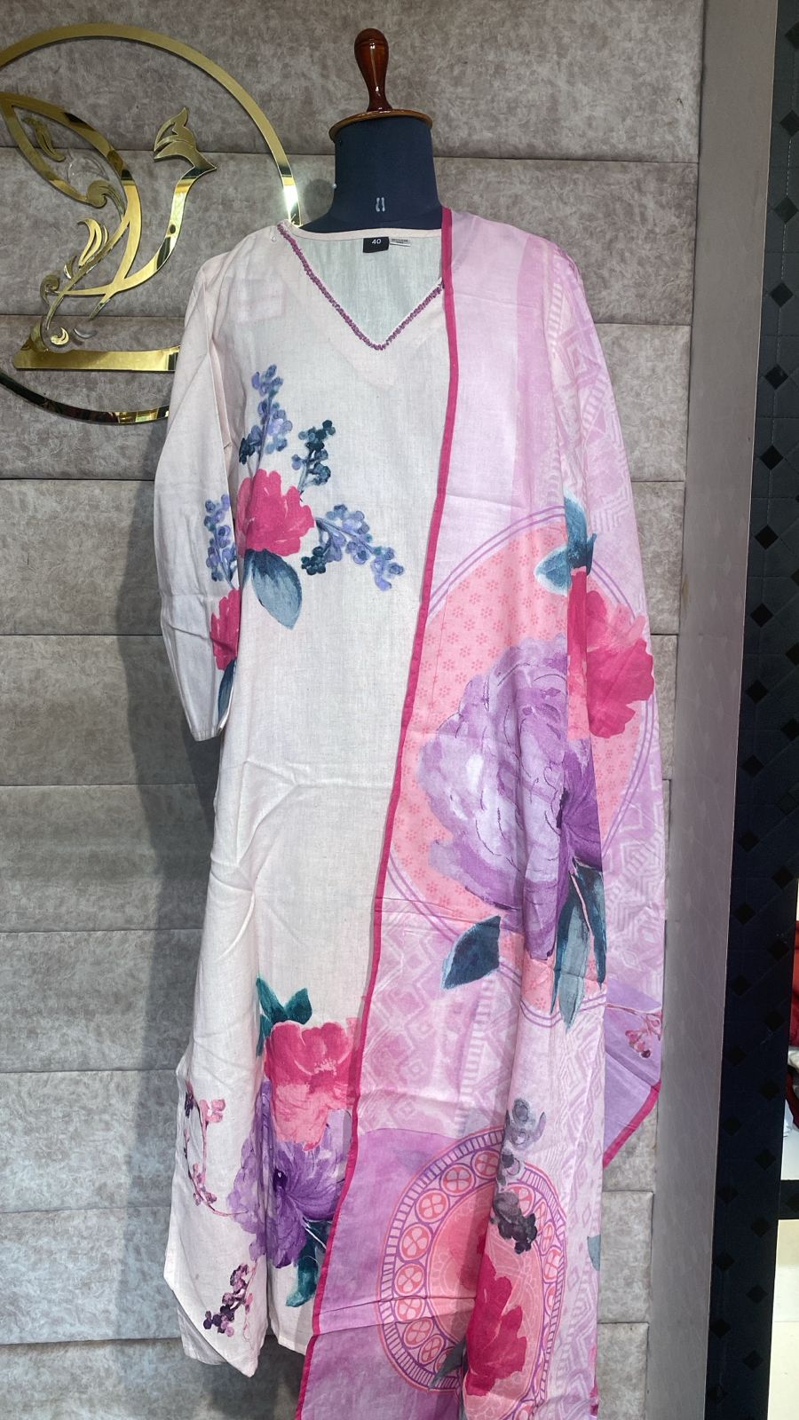 (OFFER) LINEN FULL SALWAR SET - 2822