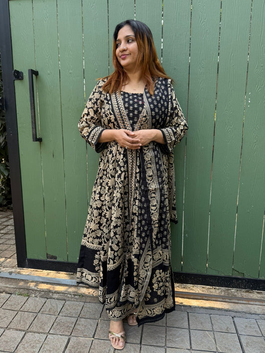 BLACK COTTON FULL SALWAR SET- 30600