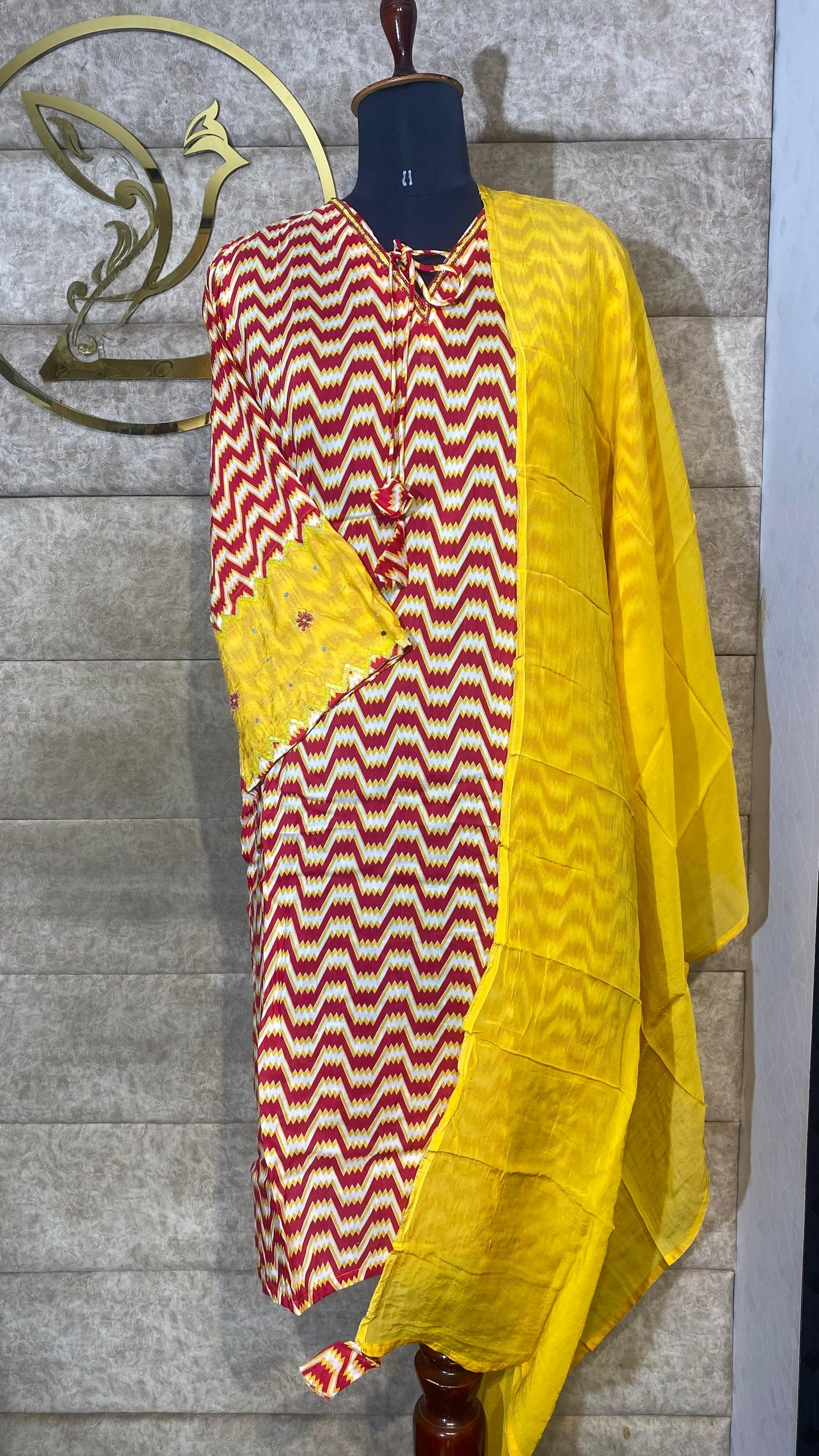 MULTICOLOR CRAPE FULL SALWAR SET - 30644