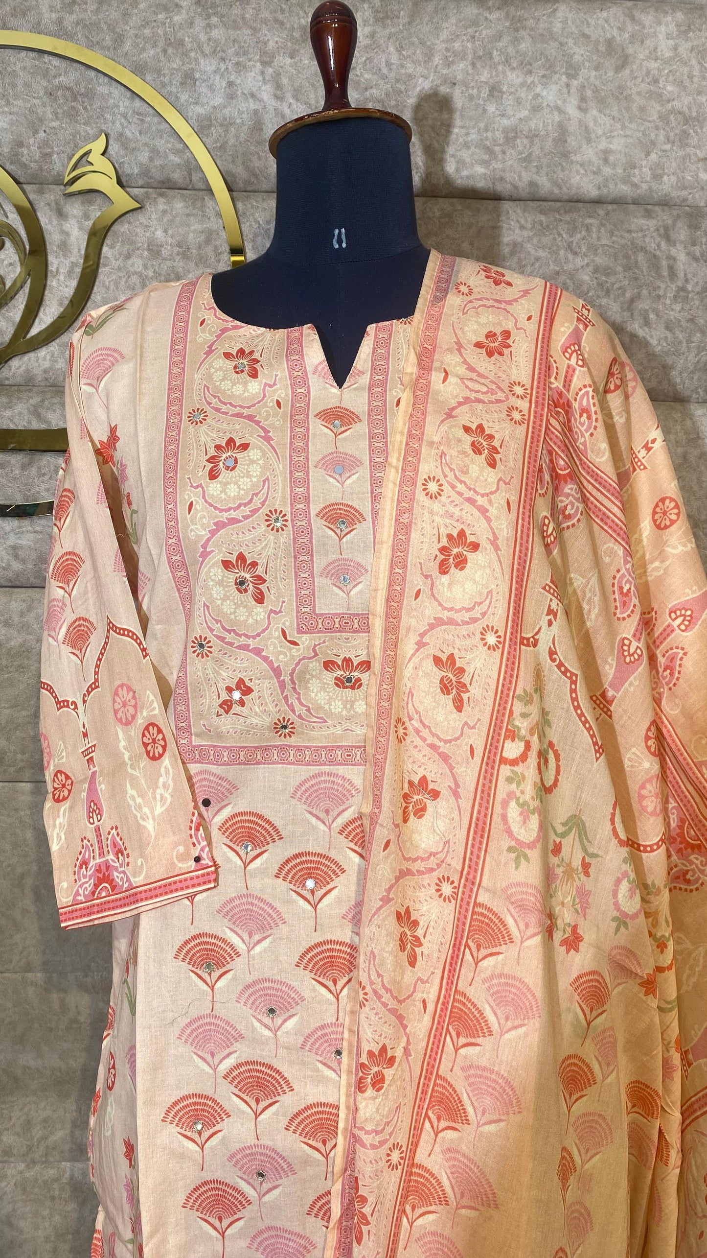 PEACH FULL SALWAR SET - 30646