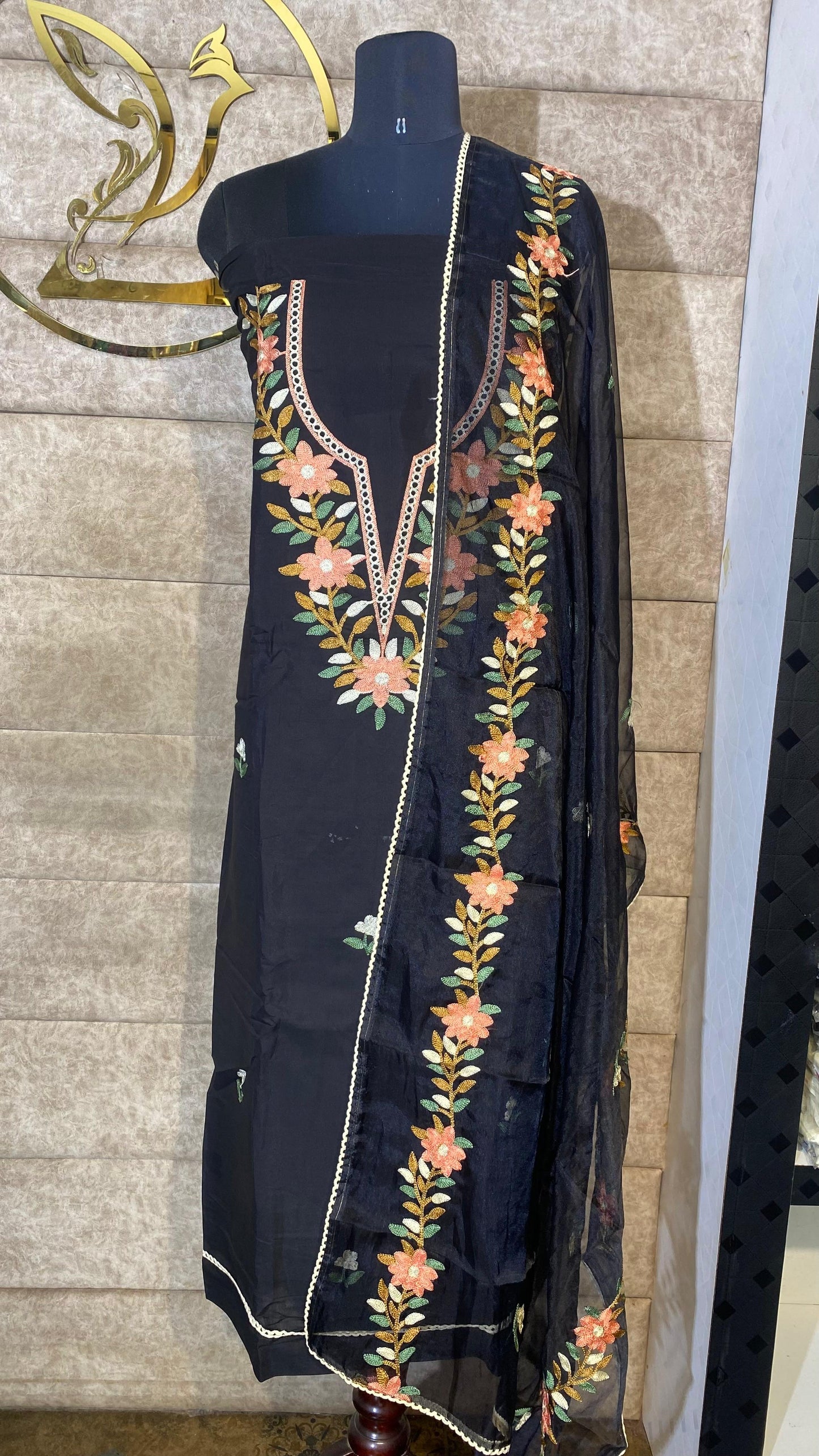 BLACK FULL SALWAR MATERIAL - 30613