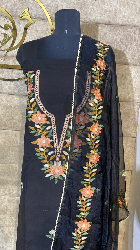 BLACK FULL SALWAR MATERIAL - 30613