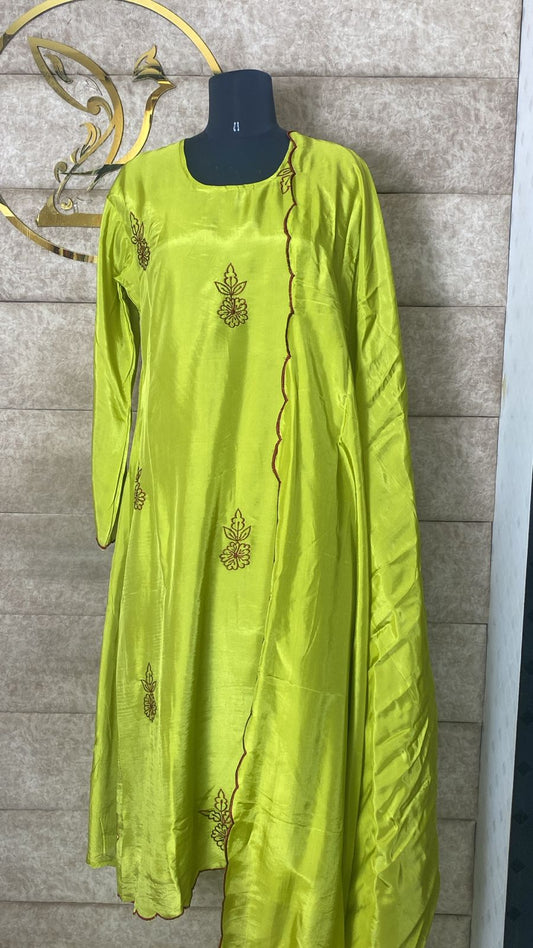 PARROT GREEN FULL SALWAR SET - 30677