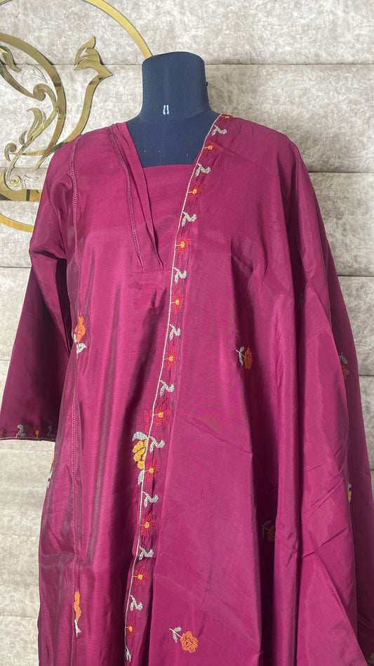 BERRY MAGENTA FULL SALWAR SET - 30678