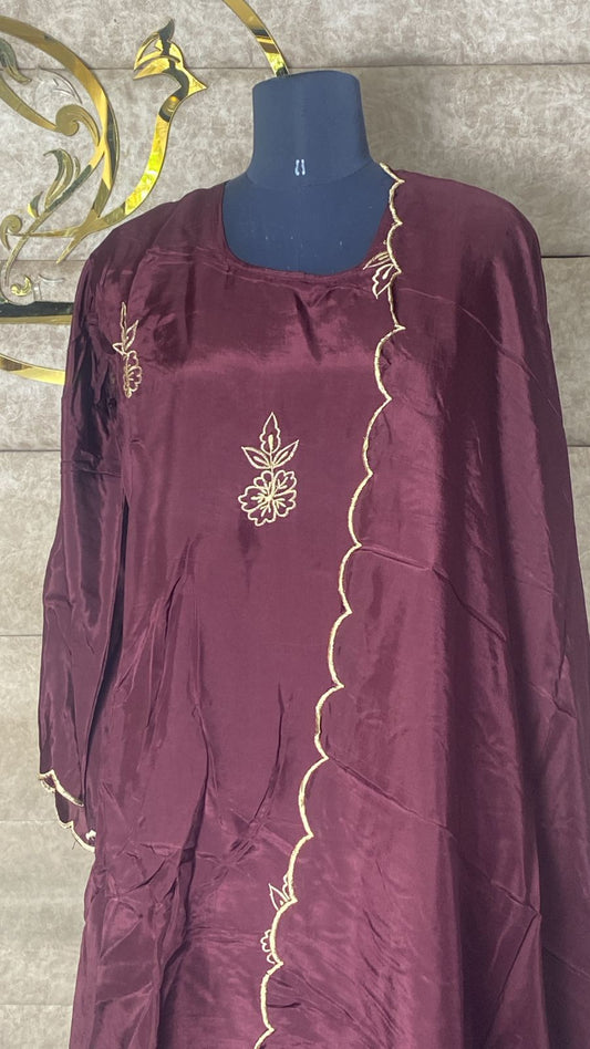 COFEE BROWN FULL SALWAR SET - 30677