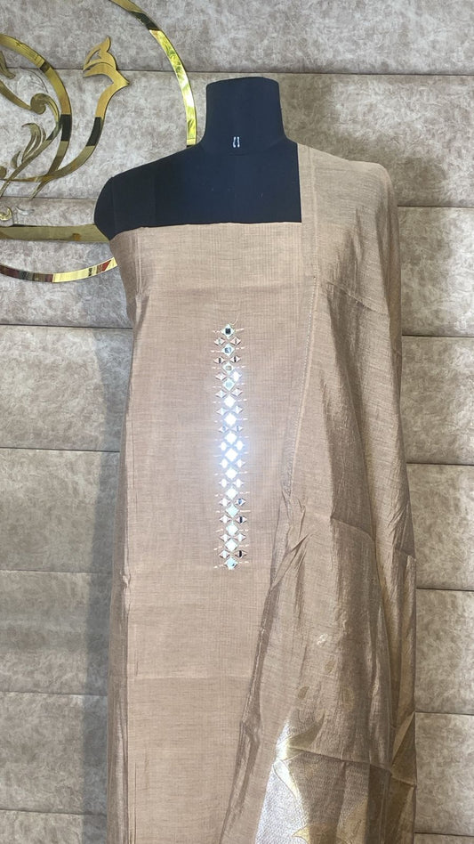 ROSE BROWN FULL SALWAR MATERIAL - 30690