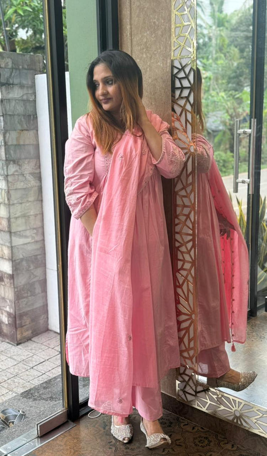 BABY PINK FULL SALWAR SET - 30693