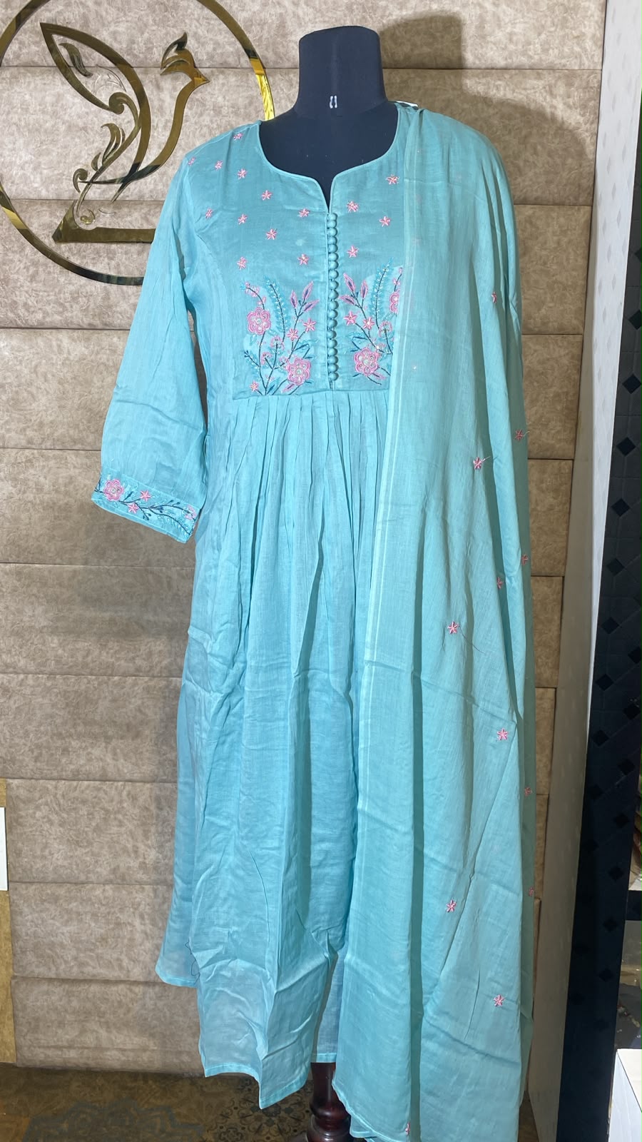 POWDER BLUE FULL SALWAR SET - 30702