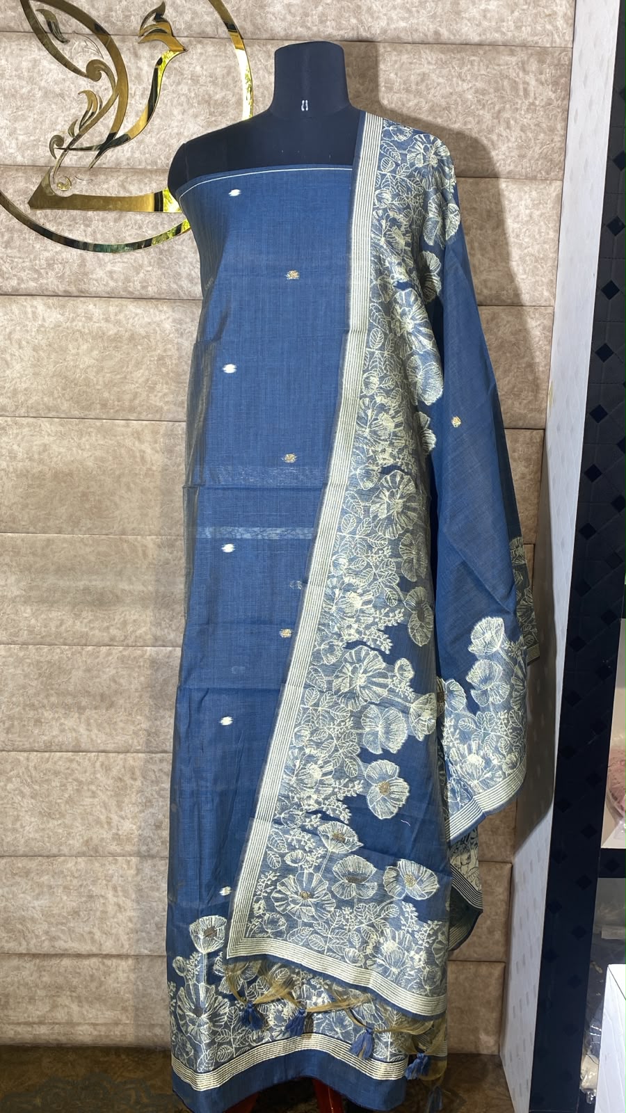 NAVY BLUE FULL SALWAR MATERIAL - 30710