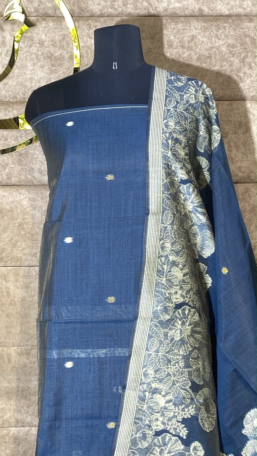 NAVY BLUE FULL SALWAR MATERIAL - 30710