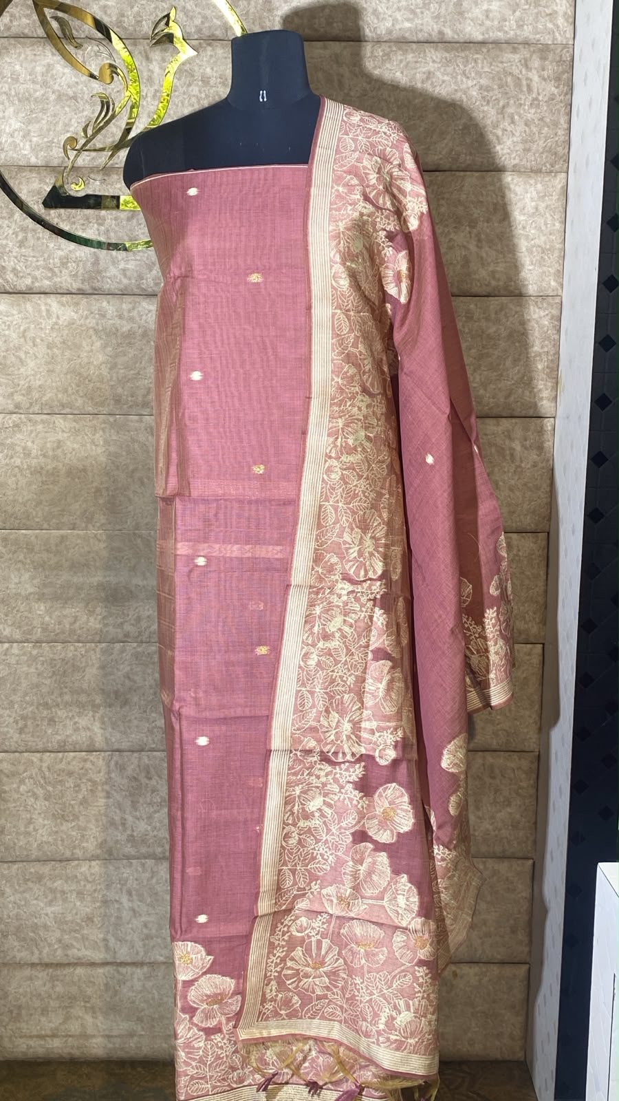 ONION PINK FULL SALWAR MATERIAL - 30710