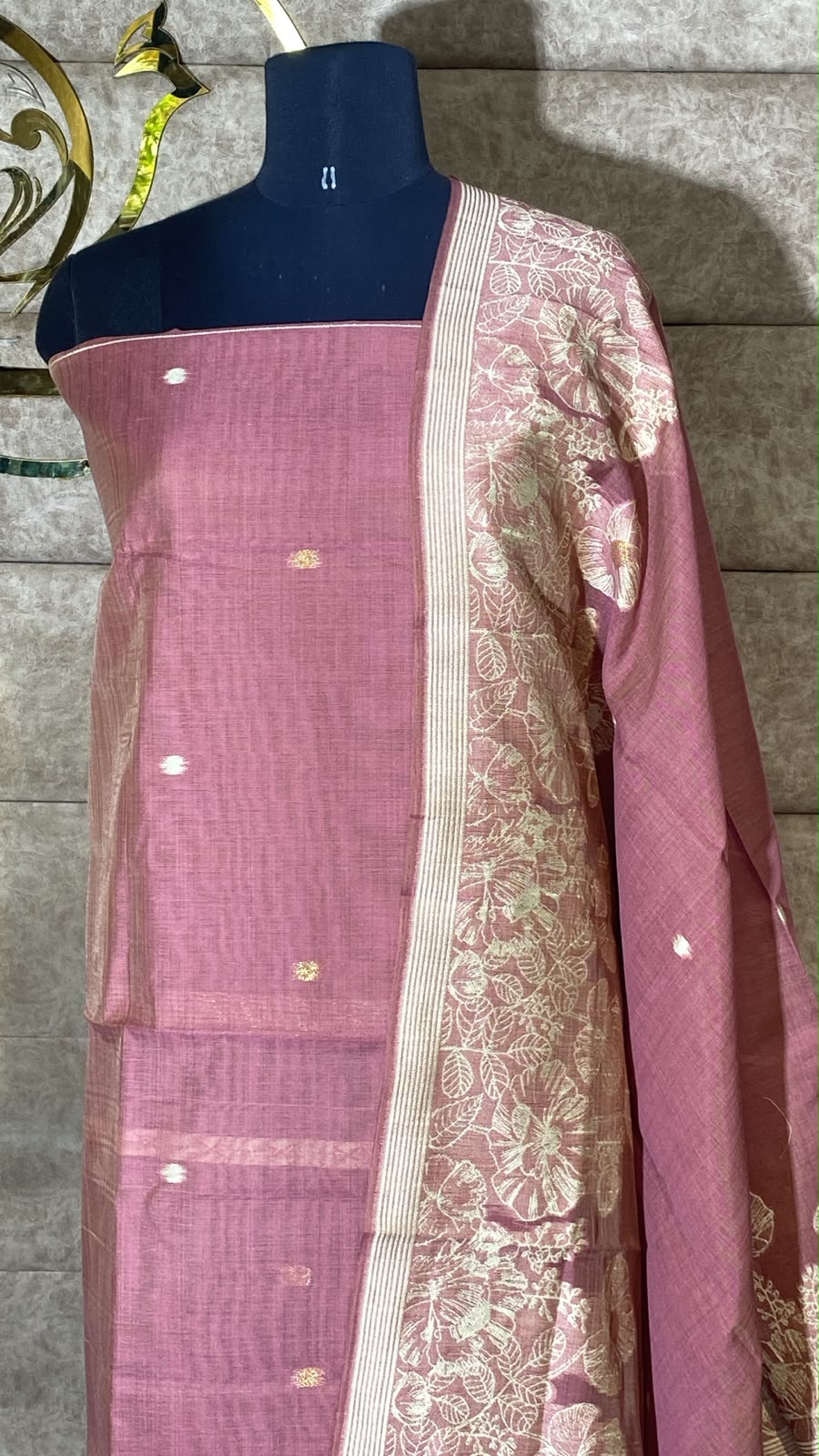 ONION PINK FULL SALWAR MATERIAL - 30710