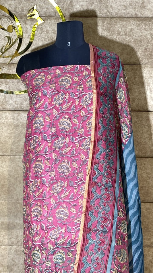 PINK & ASH SALWAR MATERIAL - 30705