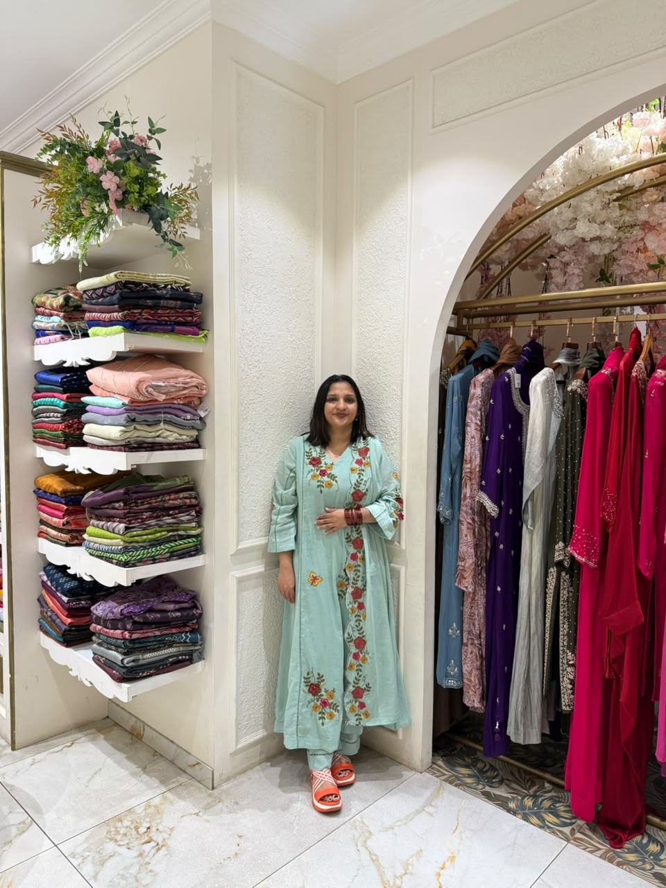 LIGHT MINT GREEN COLOUR CRUSH MULCOTTON SALWAR SET -52526