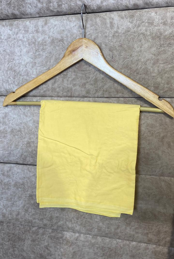 COTTON PASTEL YELLOW FULL SALWAR MATERIAL- 30577