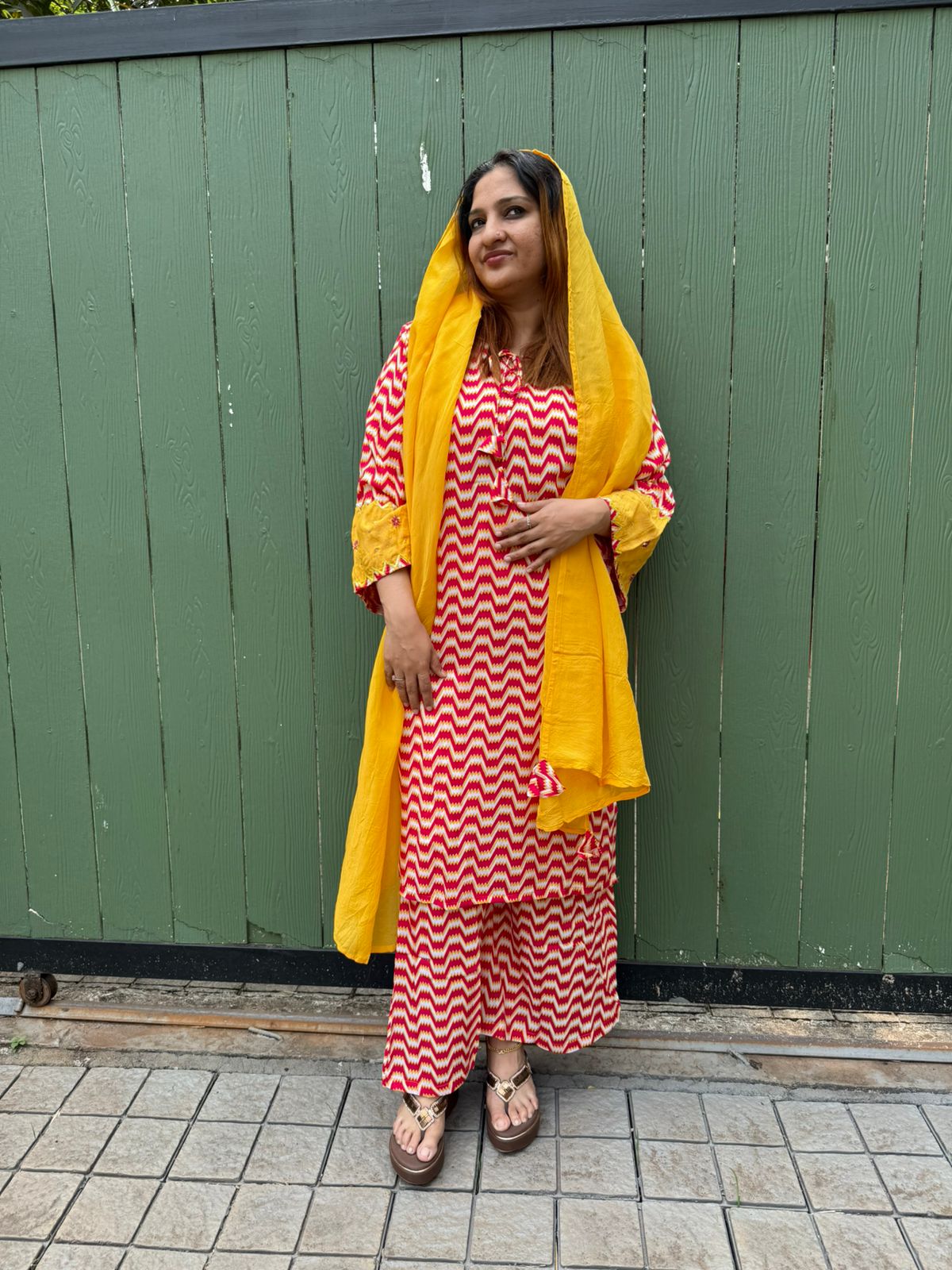 MULTICOLOR CRAPE FULL SALWAR SET - 30644