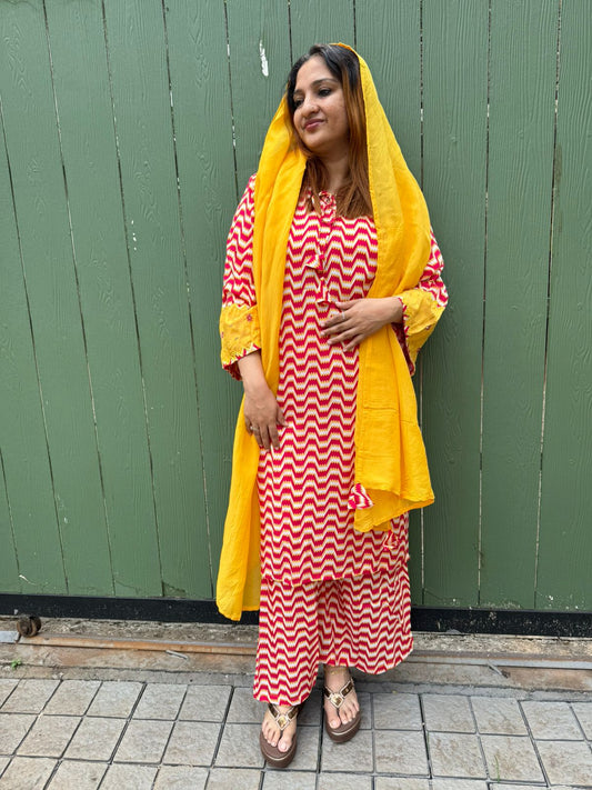 MULTICOLOR CRAPE FULL SALWAR SET - 30644