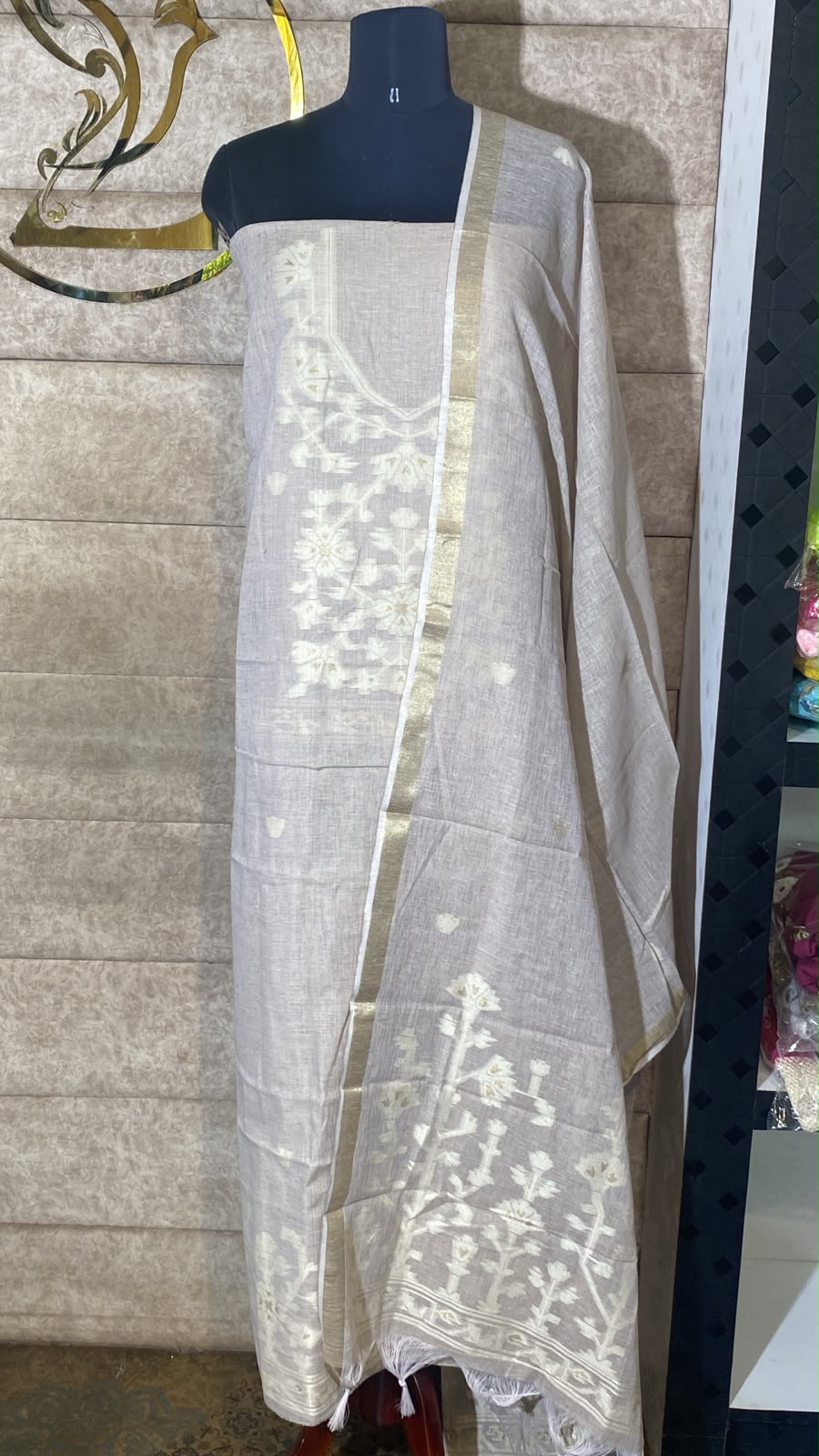 PASTEL LAVENDER FULL SALWAR MATERIAL - 30708