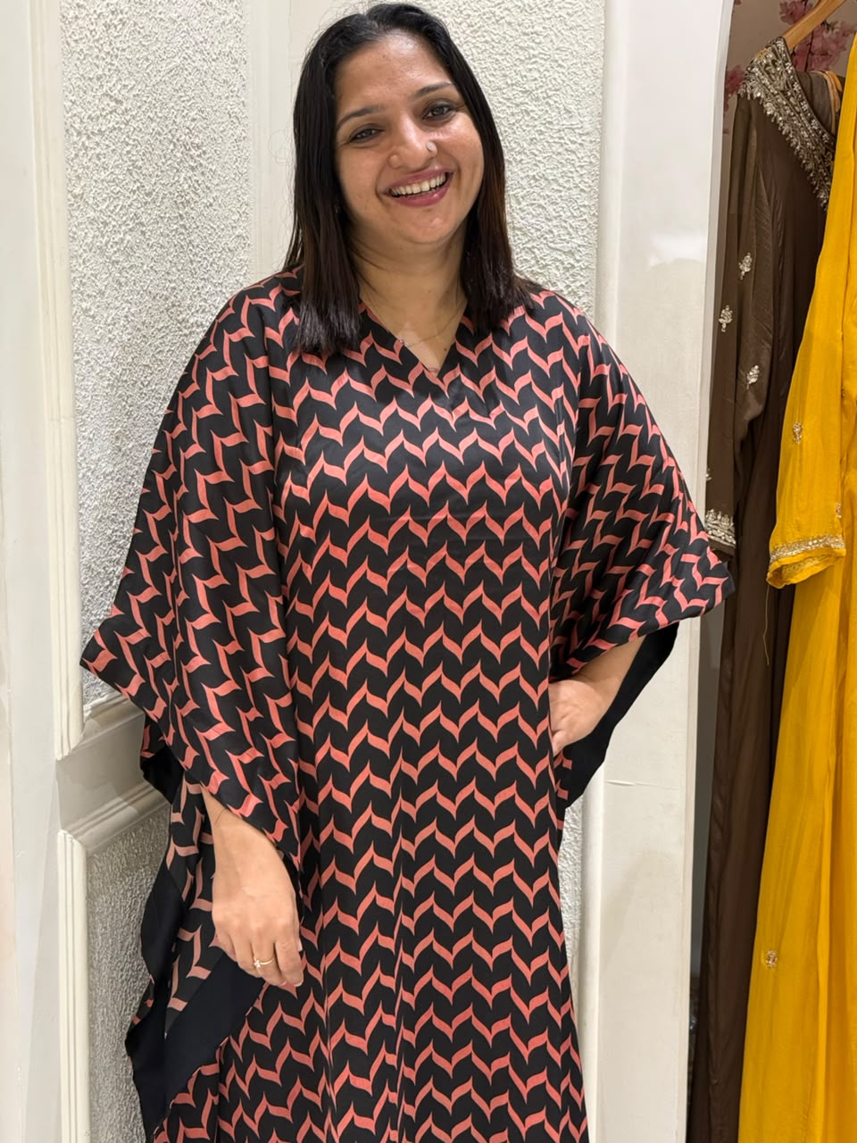 PRINTED FLOWING  KAFTAN -52656