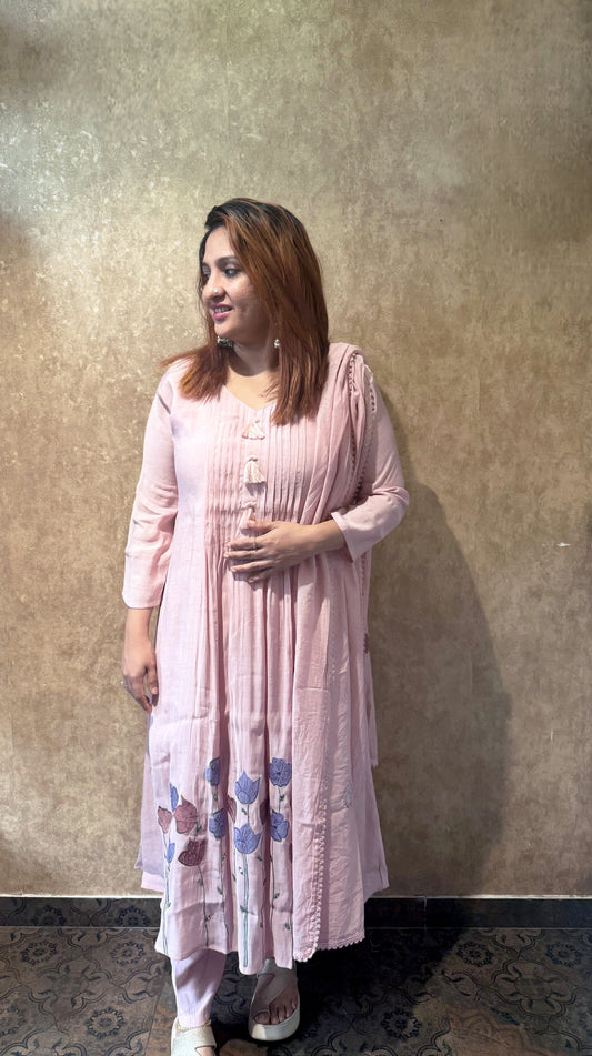 PASTEL PINK SALWAR FULL SET - 30454