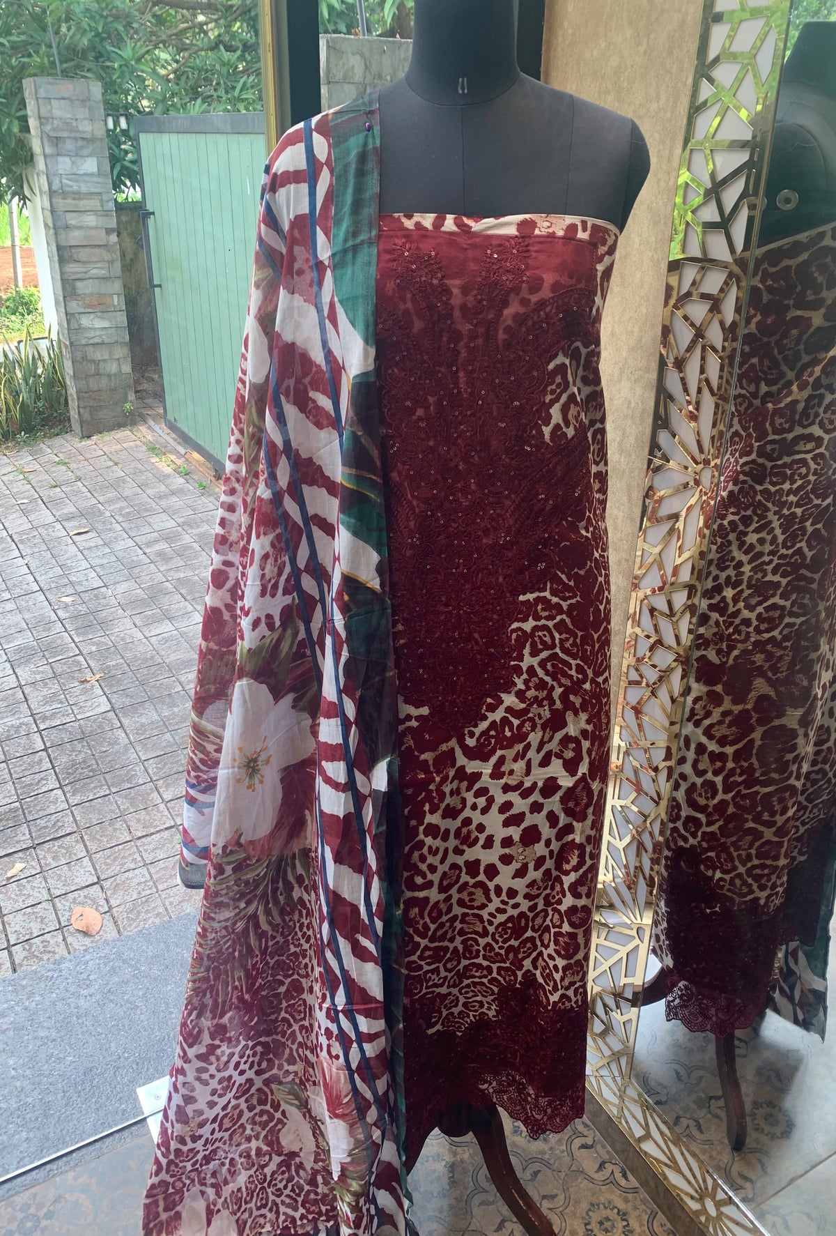 ANIMAL PRINT PAKISTANI MATERIAL -30766