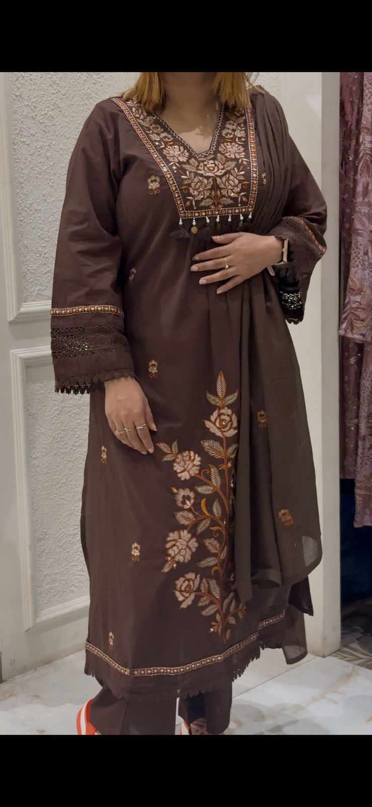 COFEE COLOUR SALWAR SUIT - 30737