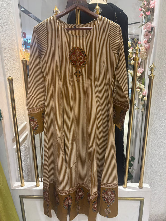 WOODEN SHADE SALWAR SET - 52716