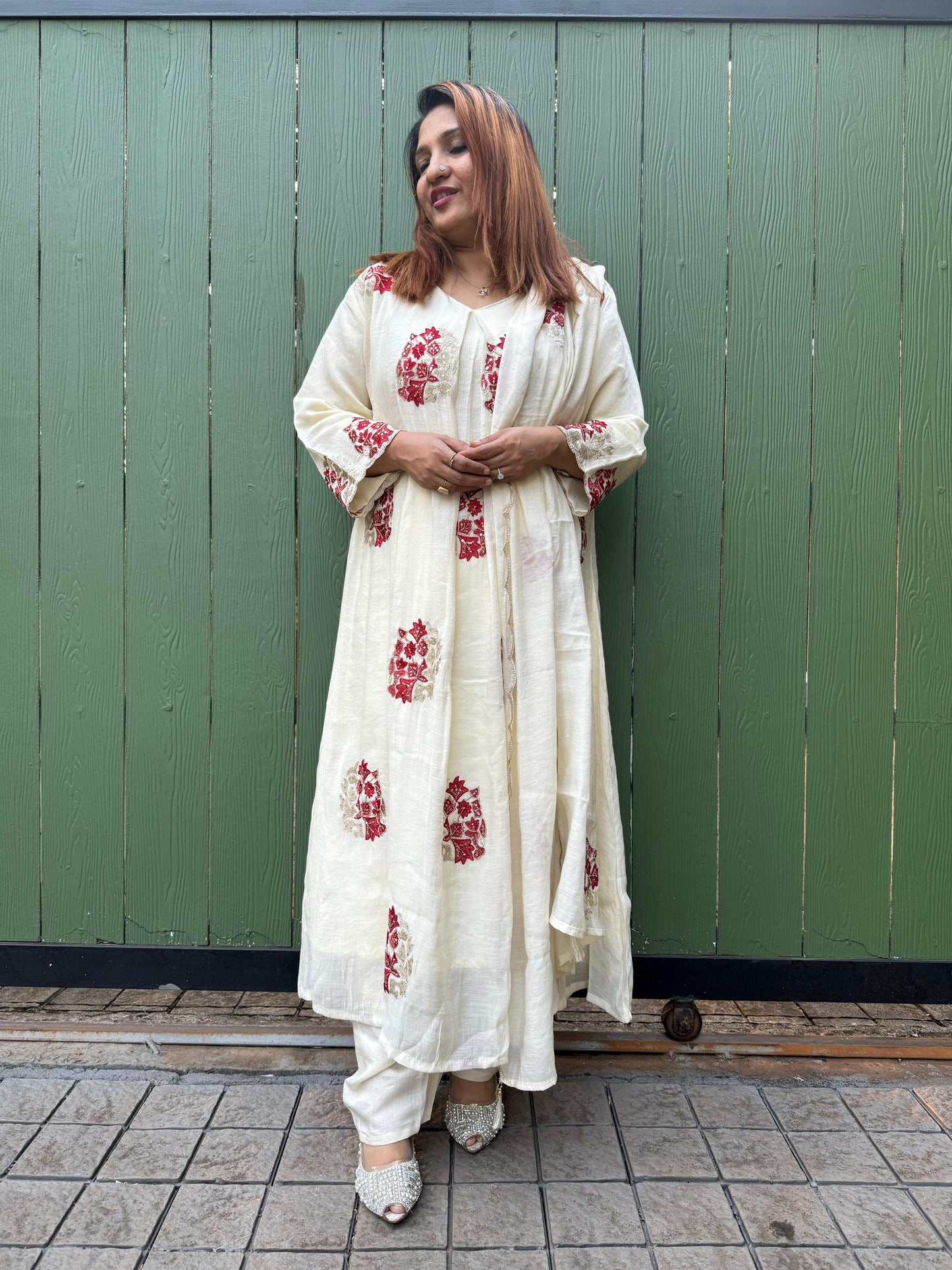 OFF WHITE FULL SET SALWAR- 30490