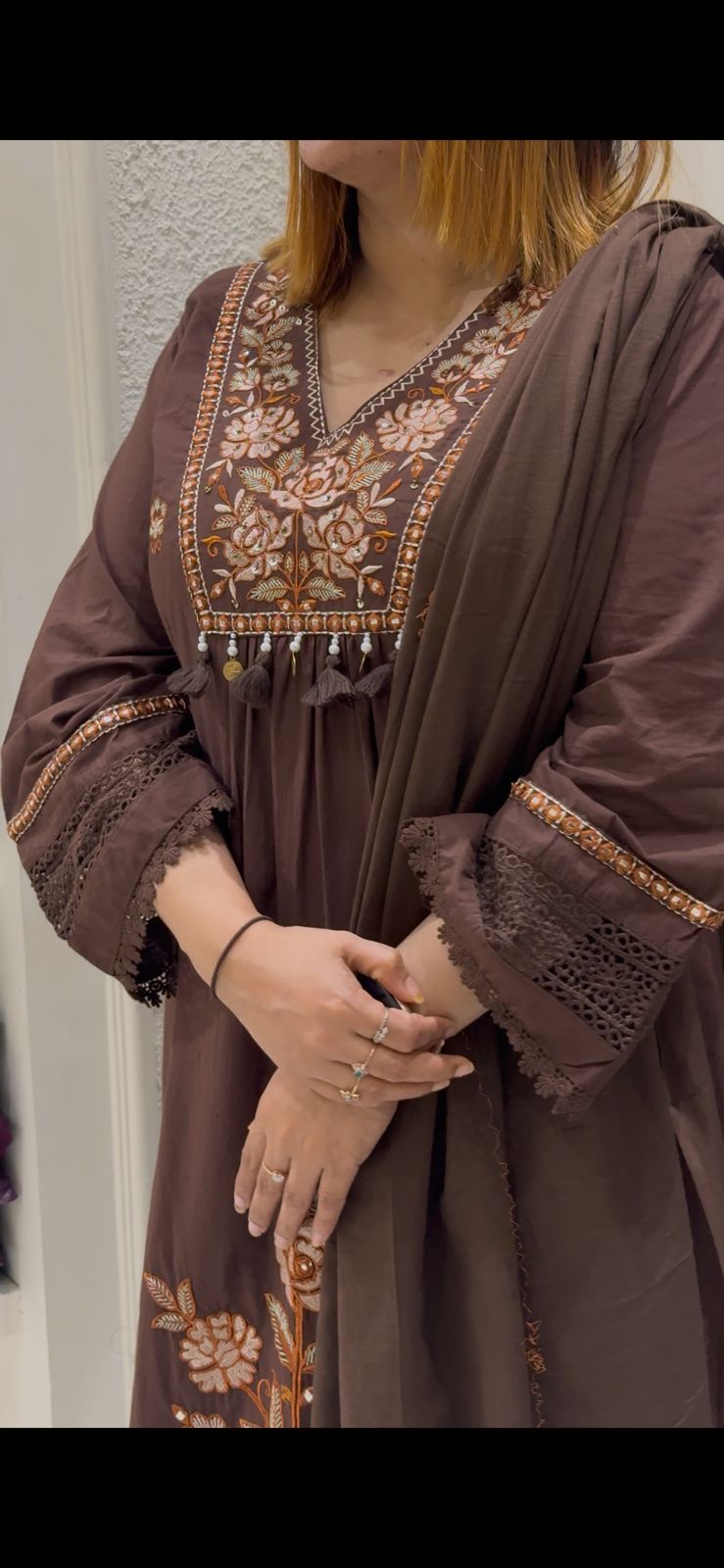 COFEE COLOUR SALWAR SUIT - 30737