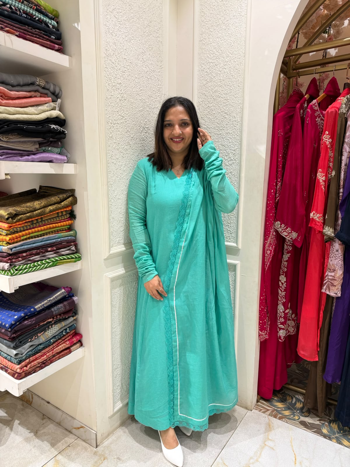 OCEAN GREEN SALWAR SET-52707