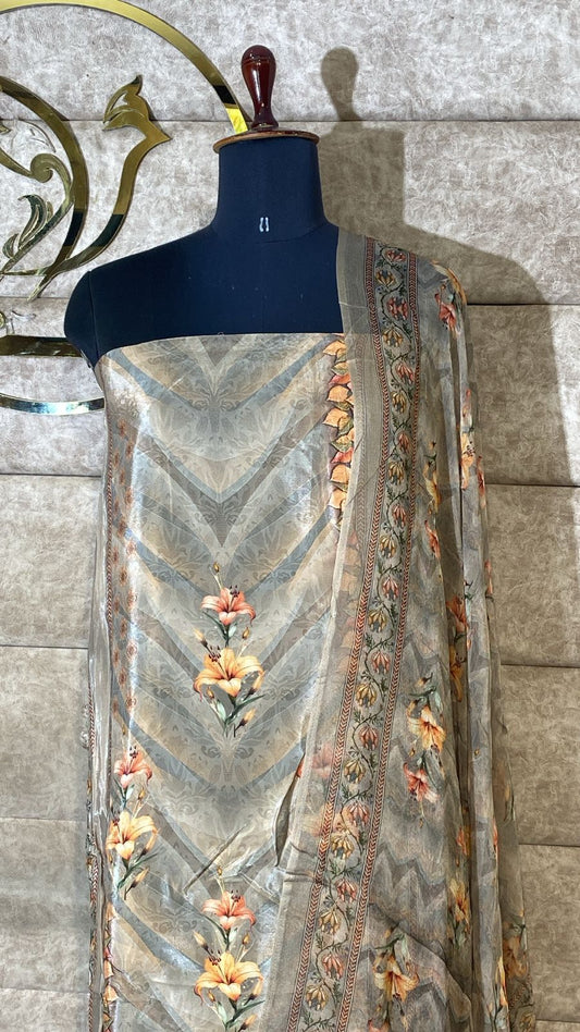 EARTHY CRAPE FULL SALWAR MATERIAL - 30612A