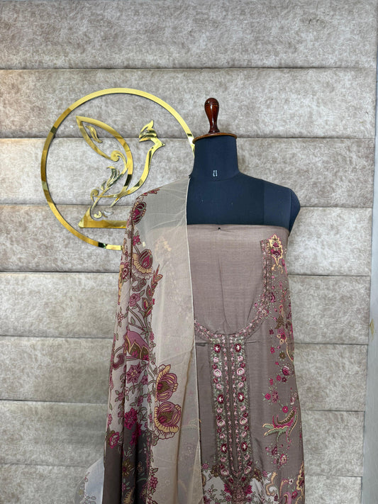 SEMI CRAPE SALWAR MATERIAL-30499