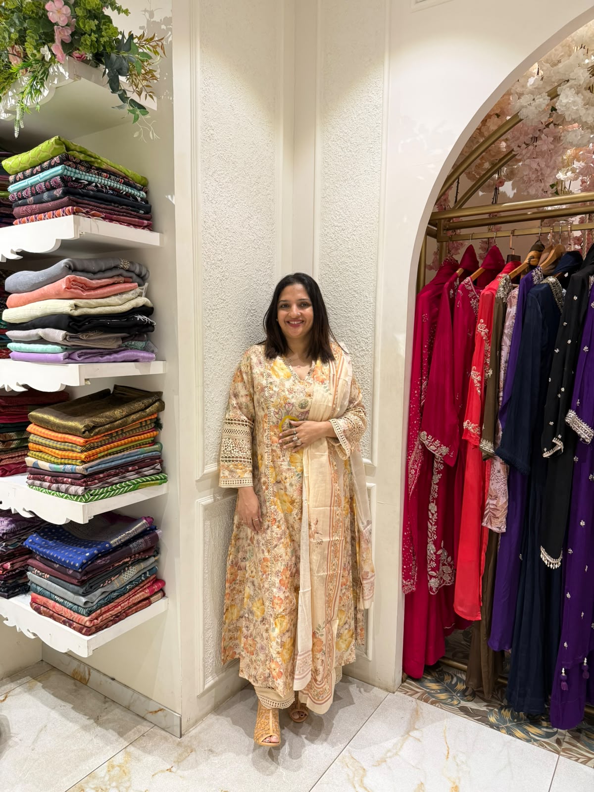 ELEGANT FLORAL PRINT SALWAR SET -