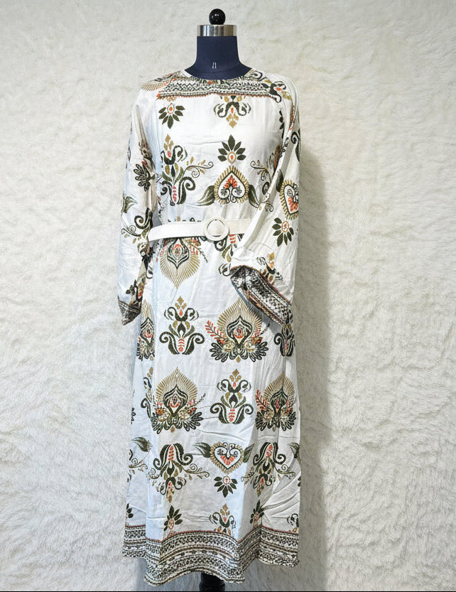 WESTERN WHITE GOWN   -30463