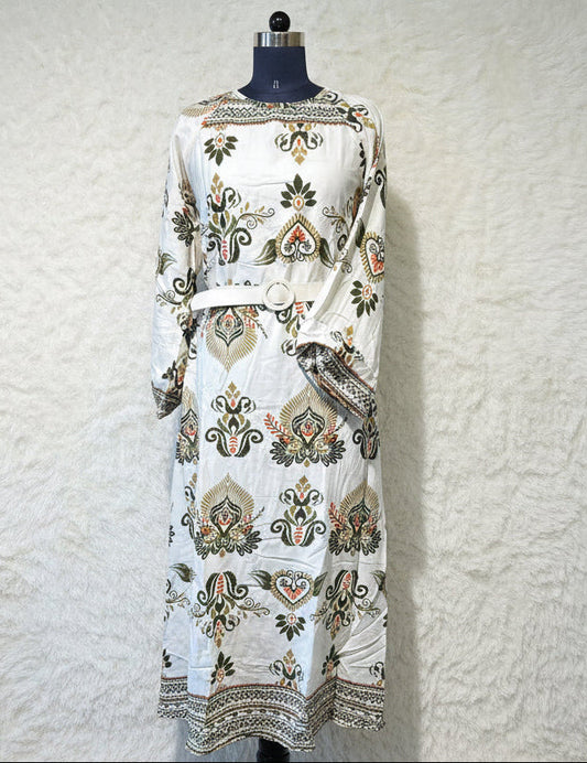 WESTERN WHITE GOWN   -30463