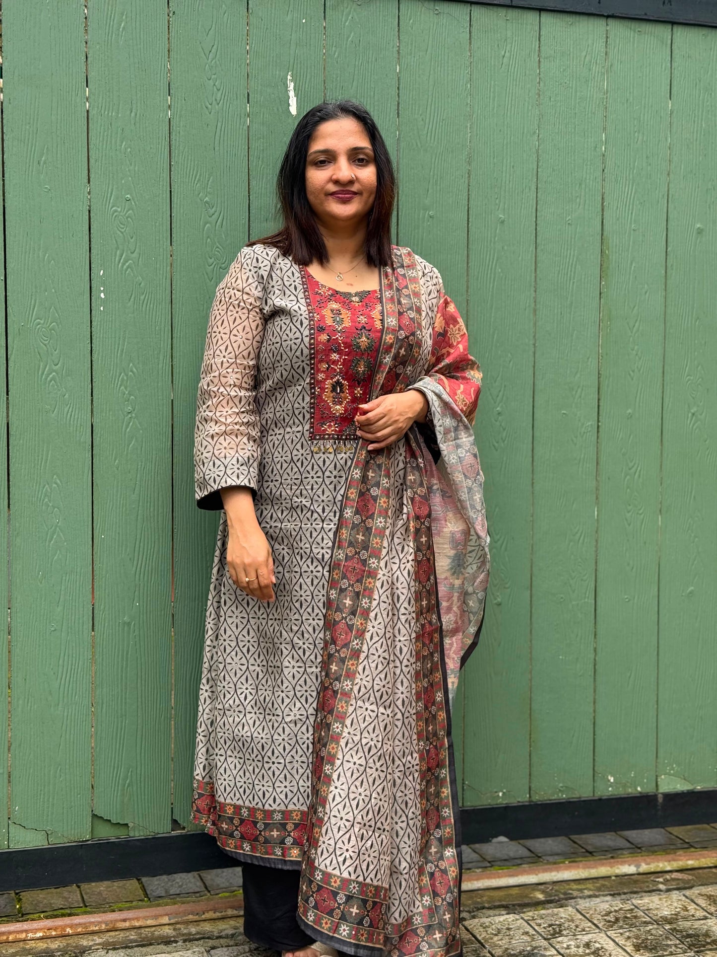 CHANDERI SALWAR MATERIAL -30759