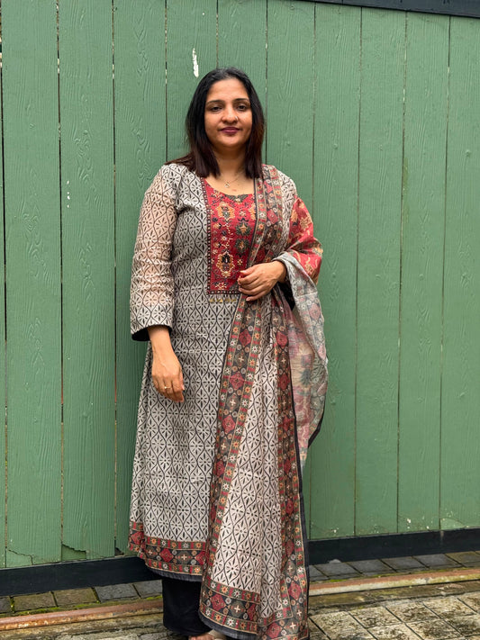 CHANDERI SALWAR MATERIAL -30759