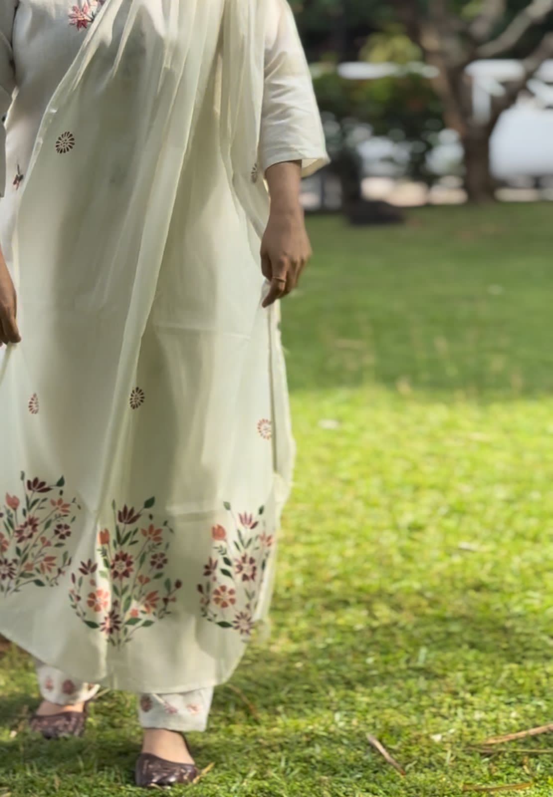 WHITE SALWAR FULL SET -30407