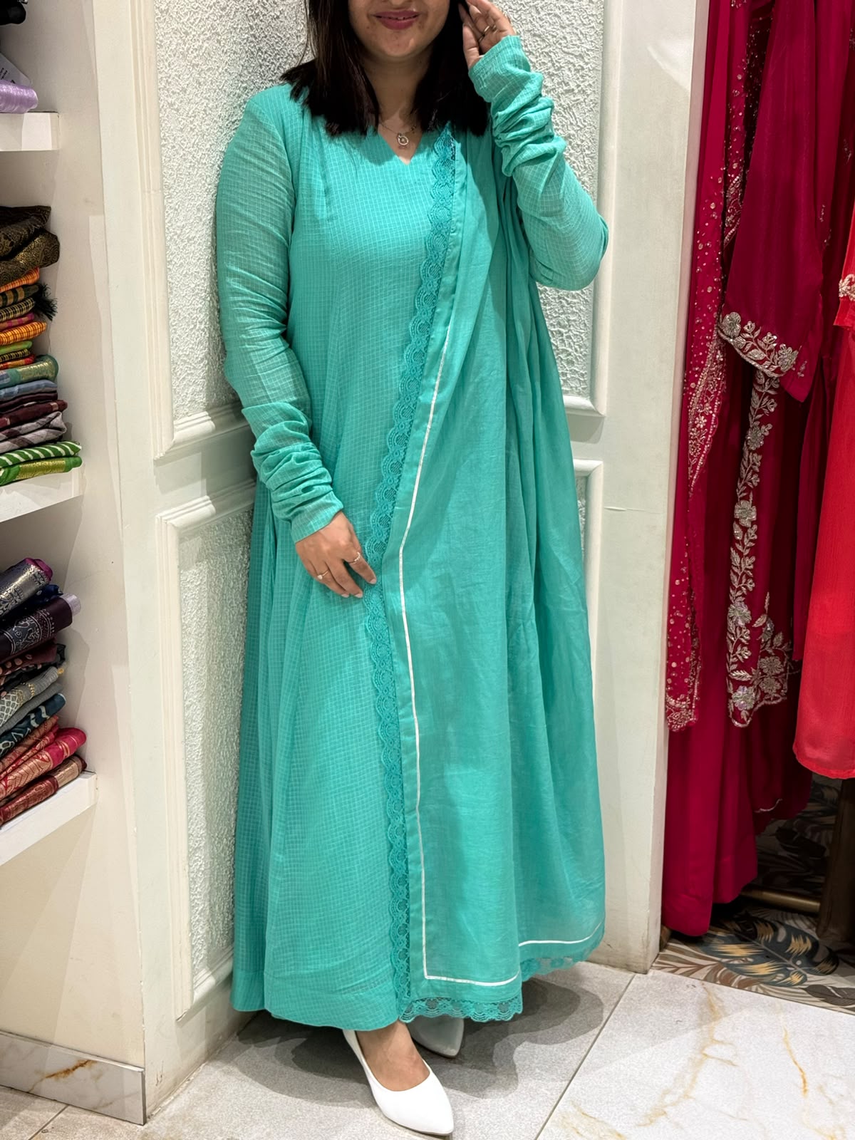 OCEAN GREEN SALWAR SET-52707