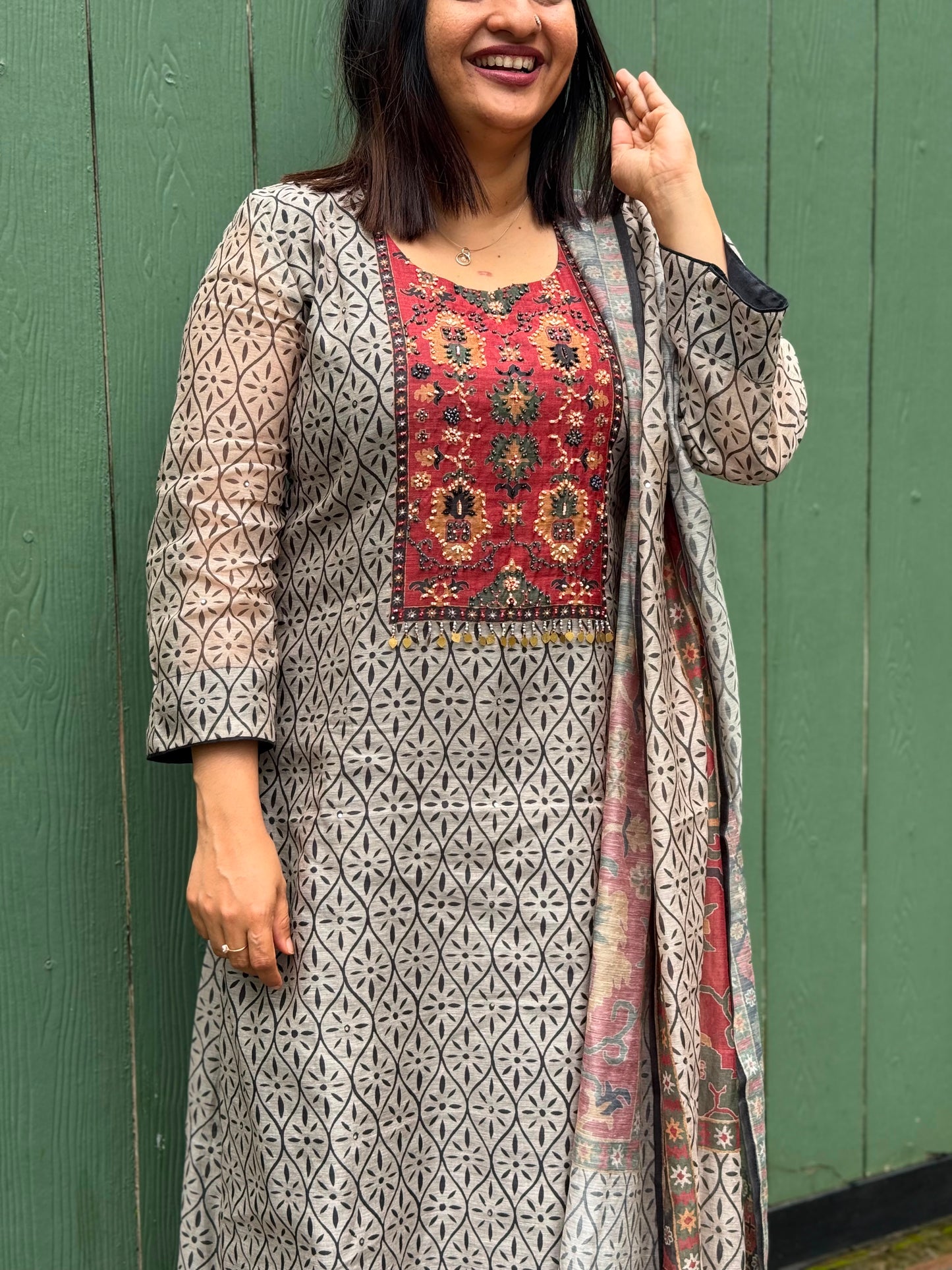 CHANDERI SALWAR MATERIAL -30759