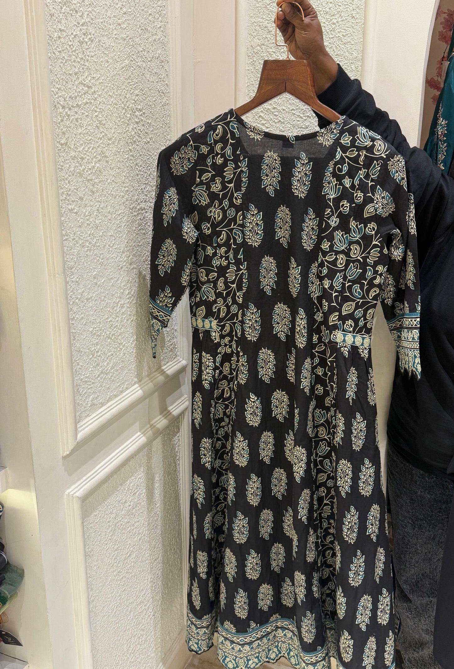 BLACK COTTON FULL SALWAR SET - 30659