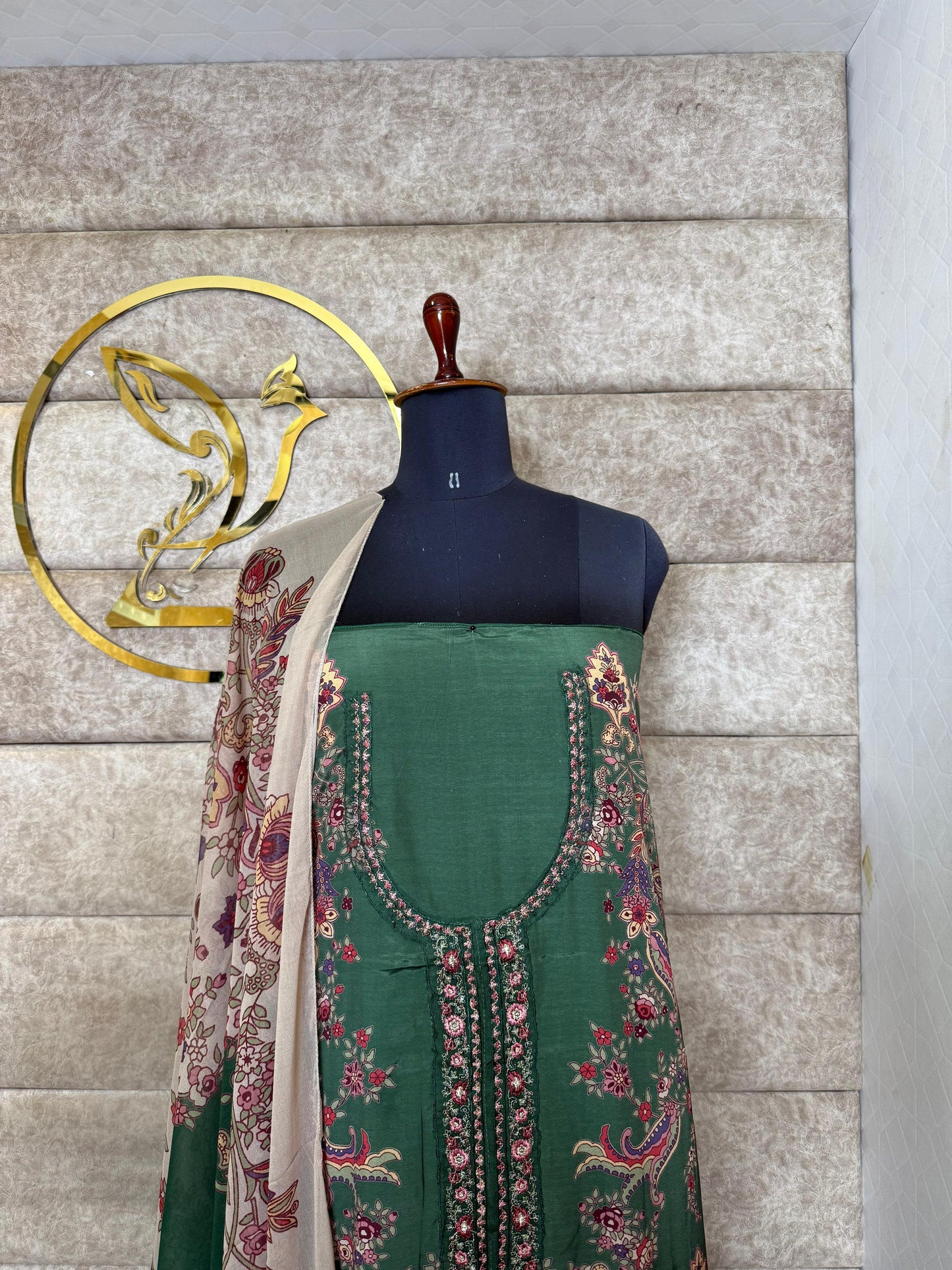 SEMI CRAPE SALWAR MATERIAL-30499